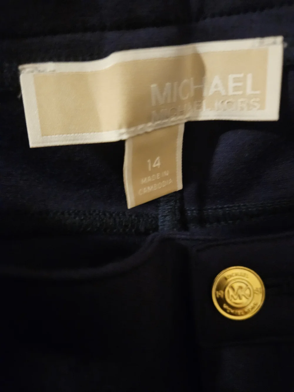MICHAEL Michael Kors Navy Skinny Ponte Jeans